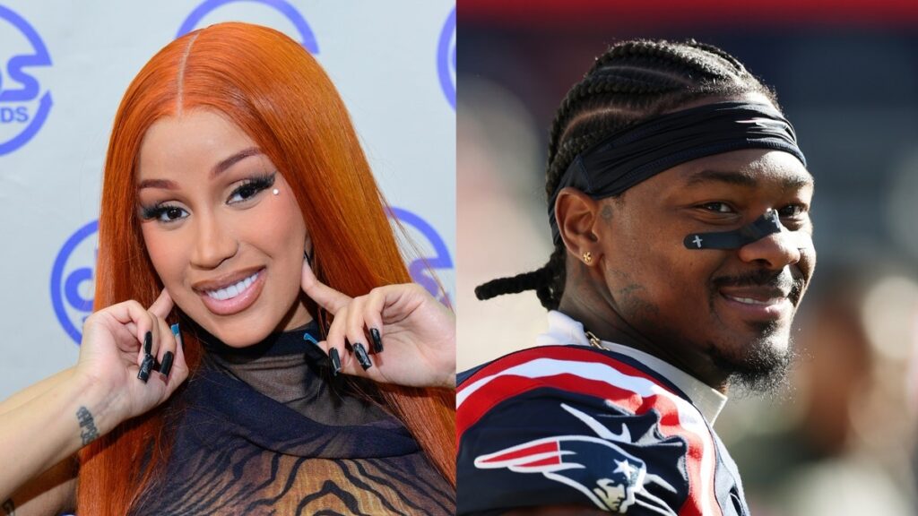 Cardi B Celebrates Stefon Diggs Touchdown During Patriots-Buccaneers Game
