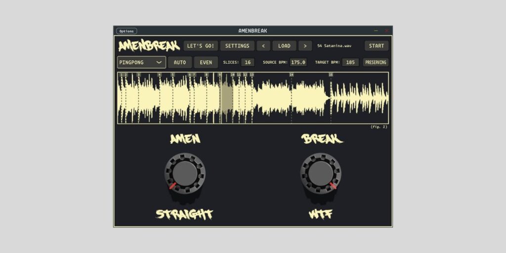 AmenBreak VST offers a generous FREE edition and a hands-on approach to break mangling AmenBreak VST
