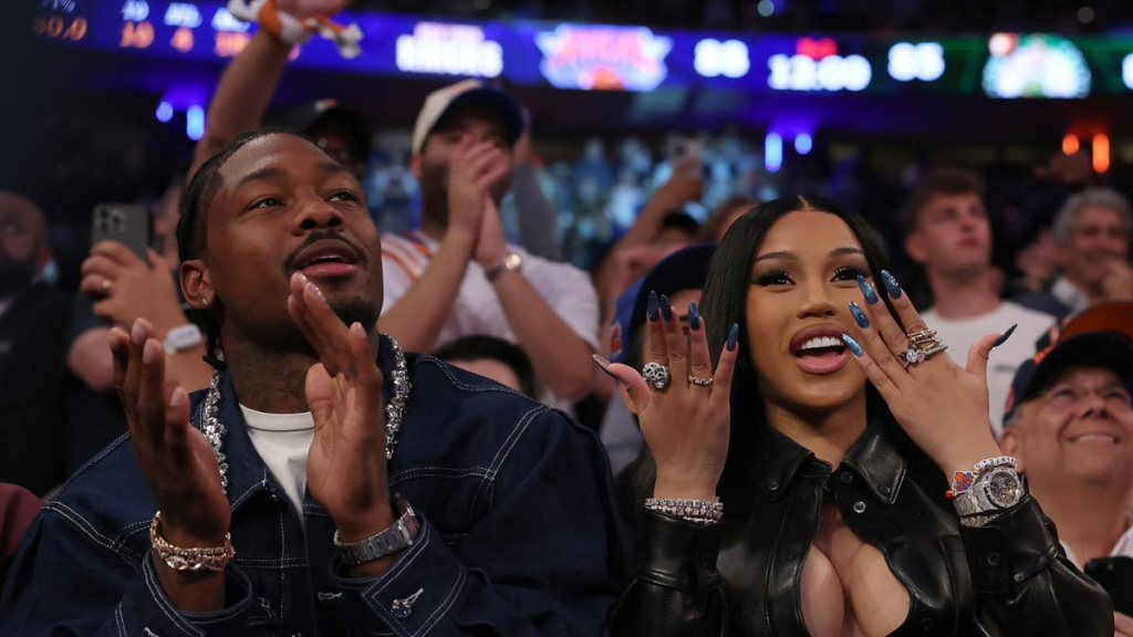 Cardi B & Stefon Diggs Get Their Yoga On At Wellness Event