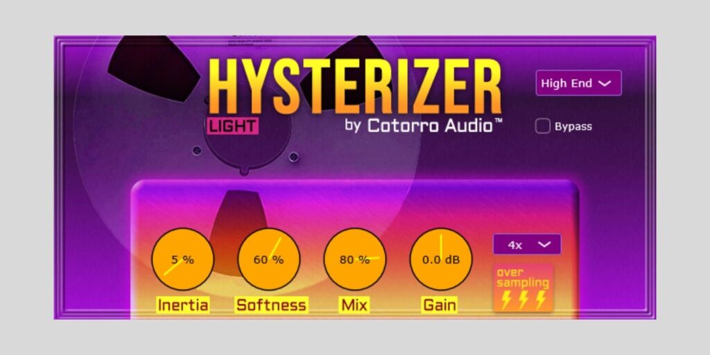 Cotorro Audio releases Hysterizer Light, a FREE tape hysteresis effect for Windows