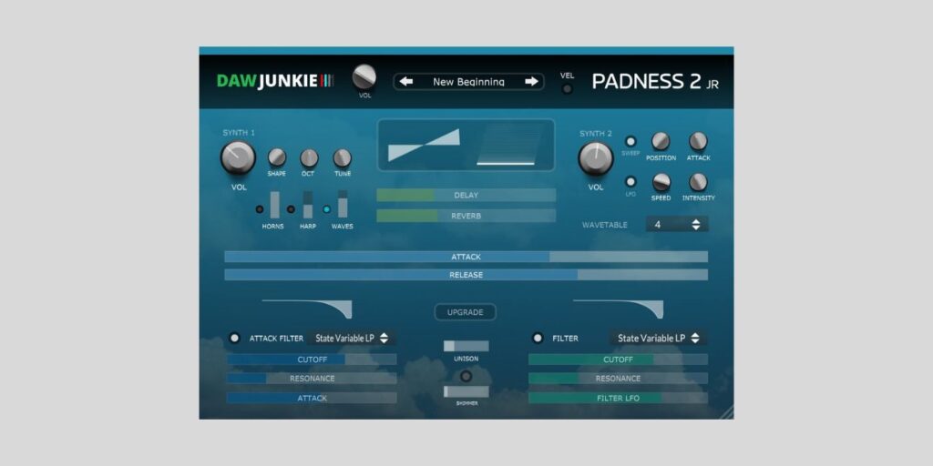 DAWJunkie releases Padness 2 Jr, a FREE lush pad synth for macOS and Windows DAWJunkie releases Padness 2 Jr, a FREE lush pad synth for macOS and Windows