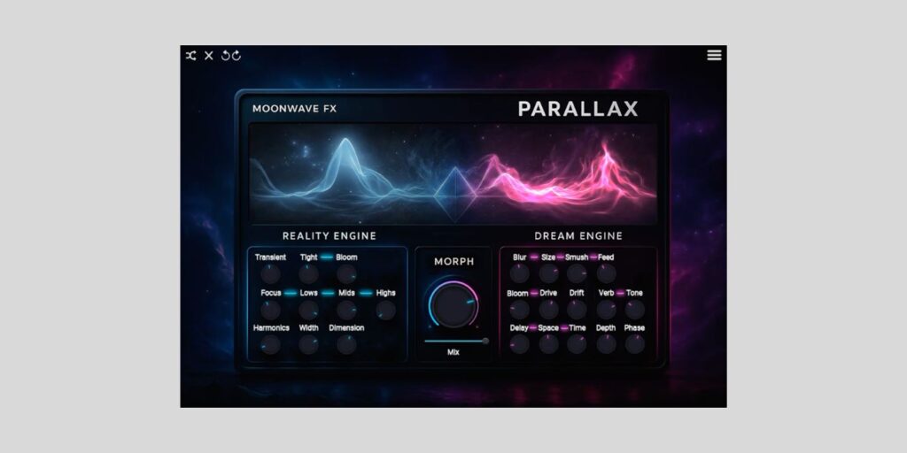 Get the Moonwave FX Parallax multi-FX plugin for FREE at Audio Plugin Deals Parallax