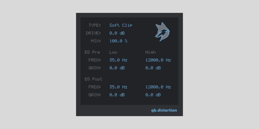 Sender Spike releases qb (Kyubi), a FREE multimode distortion plugin for Windows qb (Kyubi) Multimode Distortion