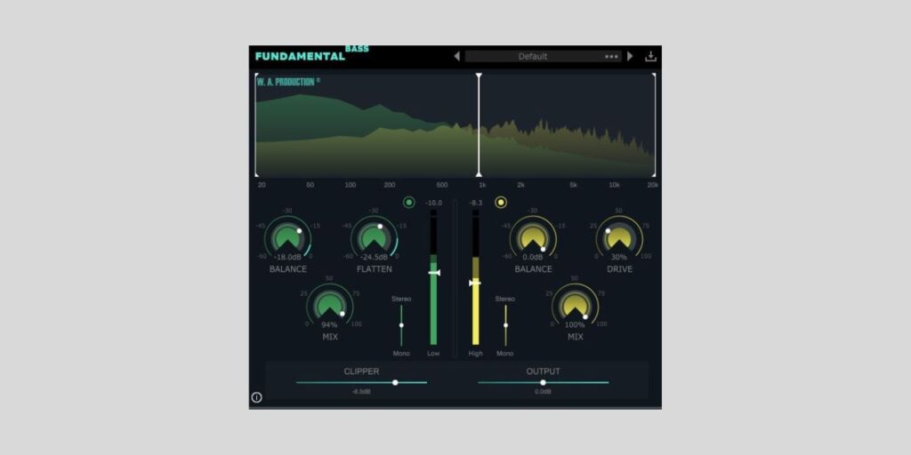 Get W.A. Production’s Fundamental Bass plugin FREE for a limited time W.A. Production’s Fundamental Bass