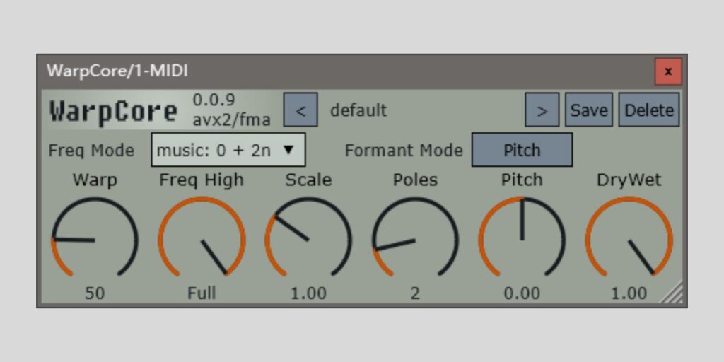Get WarpCore, a free a multiband spectral inversion plugin by ManasWorld, for FREE
