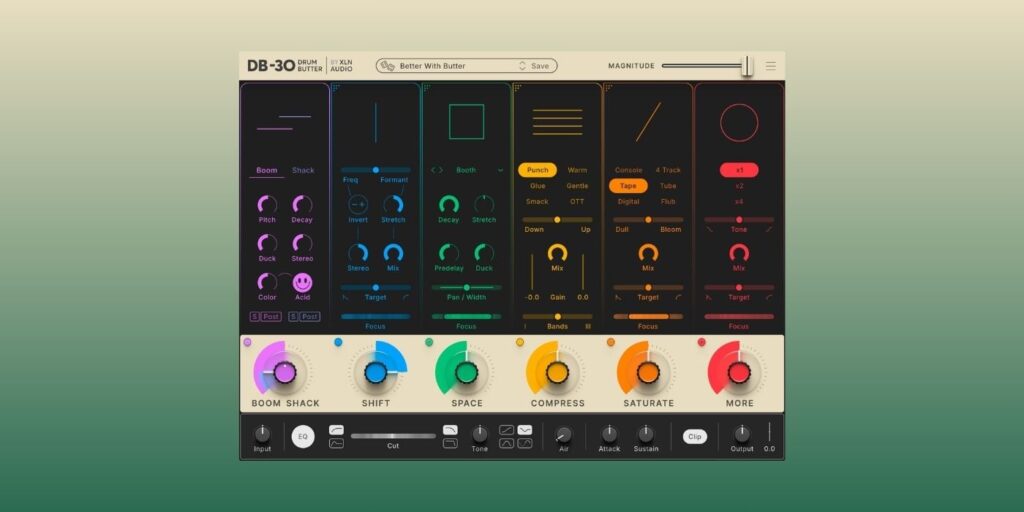 XLN Audio releases DB-30 Drum Butter multi-effect plugin ($99 intro price) XLN Audio DB-30