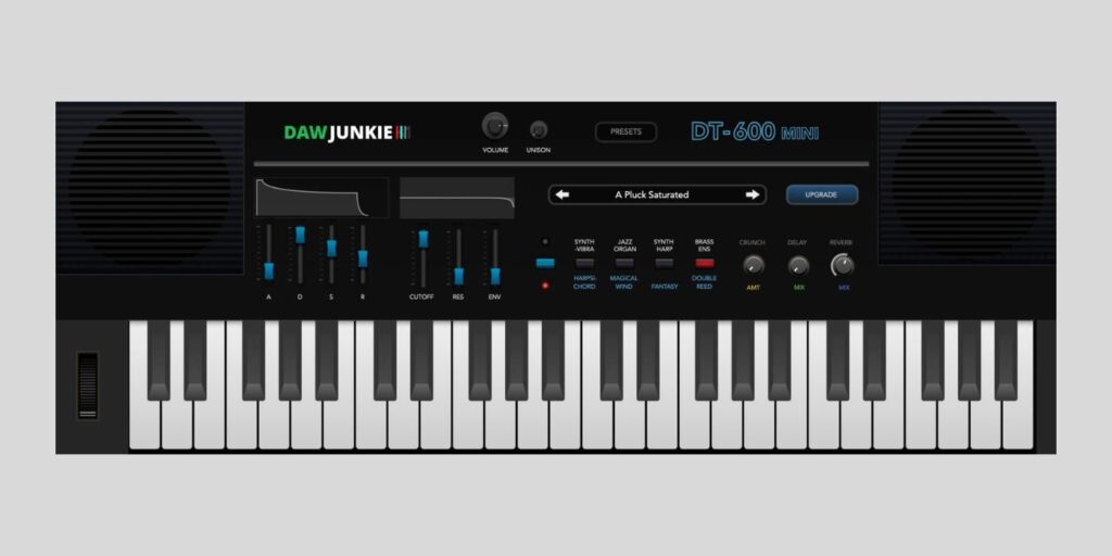 DAWJunkie releases DT-600 Mini, a FREE Casio MT-600 emulation for macOS and Windows