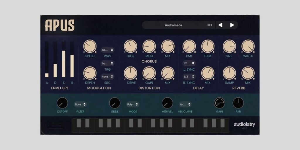 Audiolatry releases Apus, a FREE lo-fi virtual instrument Audiolatry Apus