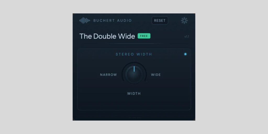 Buchert Audio releases The Double Wide FREE stereo width plugin for macOS The Double Wide