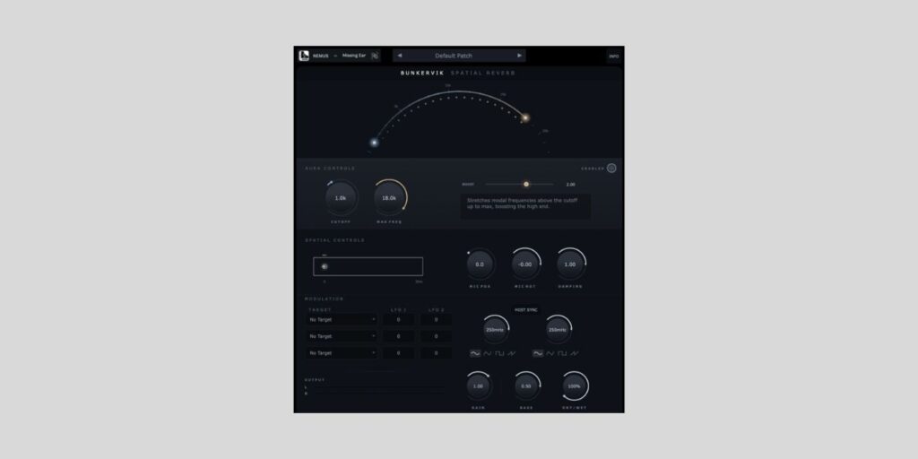 The NEMUS Project has released Bunkervik SpatialReverb, a FREE spatial reverb plugin The NEMUS Project has released Bunkervik SpatialReverb, a FREE spatial reverb plugin for macOS and Windows