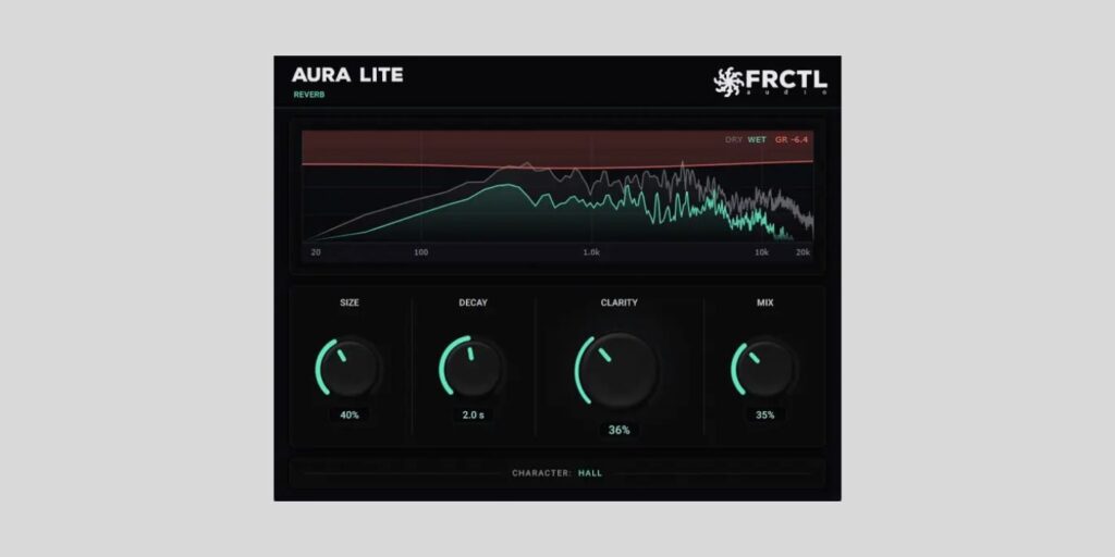 FRCTL Audio releases AURA Lite, a FREE ducking reverb plugin Aura Lite