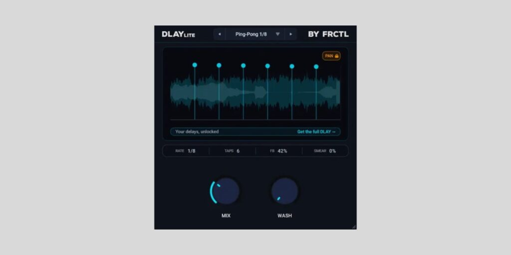 FRCTL Audio releases DLAY Lite, a FREE multi-tap delay plugin DLAY Lite
