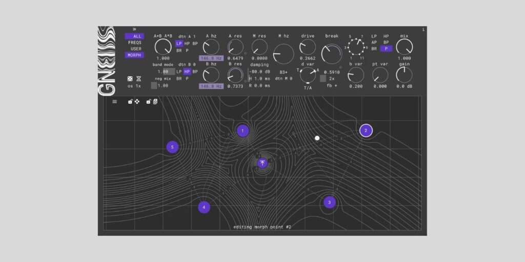 Hvoya Audio releases Gneiss, a FREE morphing multistage filter plugin Gneiss