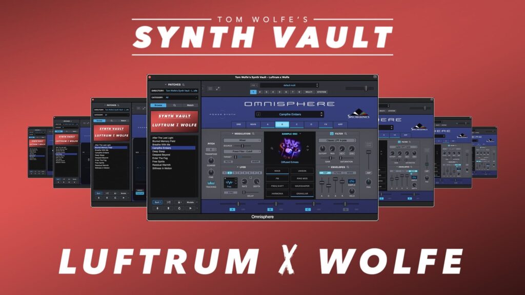 Tom Wolfe and Luftrum release FREE Omnisphere 3 presets for Synth Vault Luftrum x Wolfe