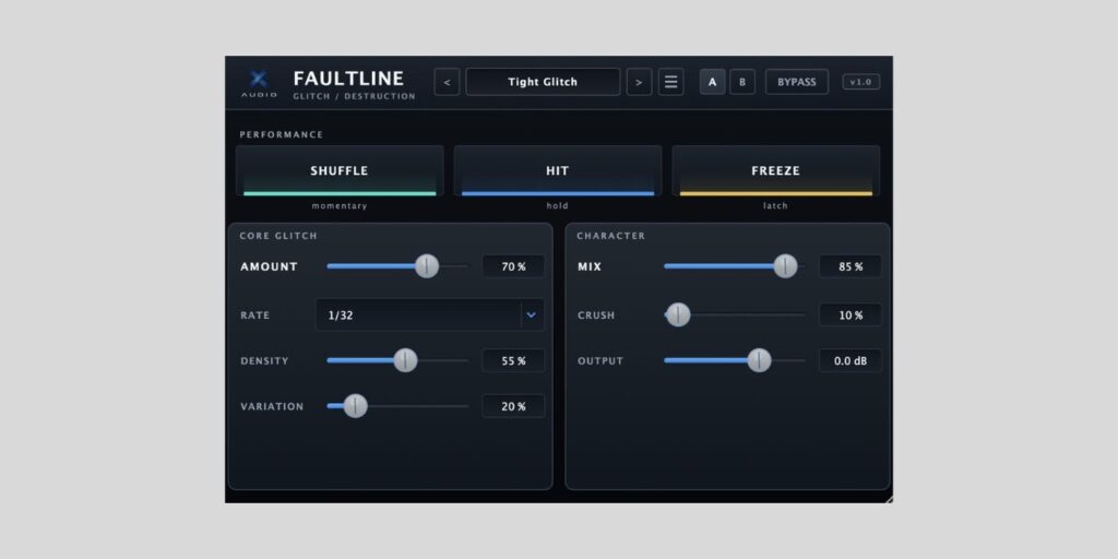 X-Audio releases FAULTLINE, a FREE glitch and beat-repeat plugin FAULTLINE