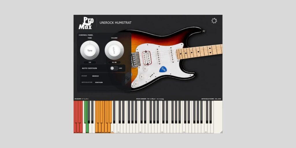 Pro2Max releases Unirock HumStrat, a FREE 1.7 GB electric guitar plugin Unirock HumStrat