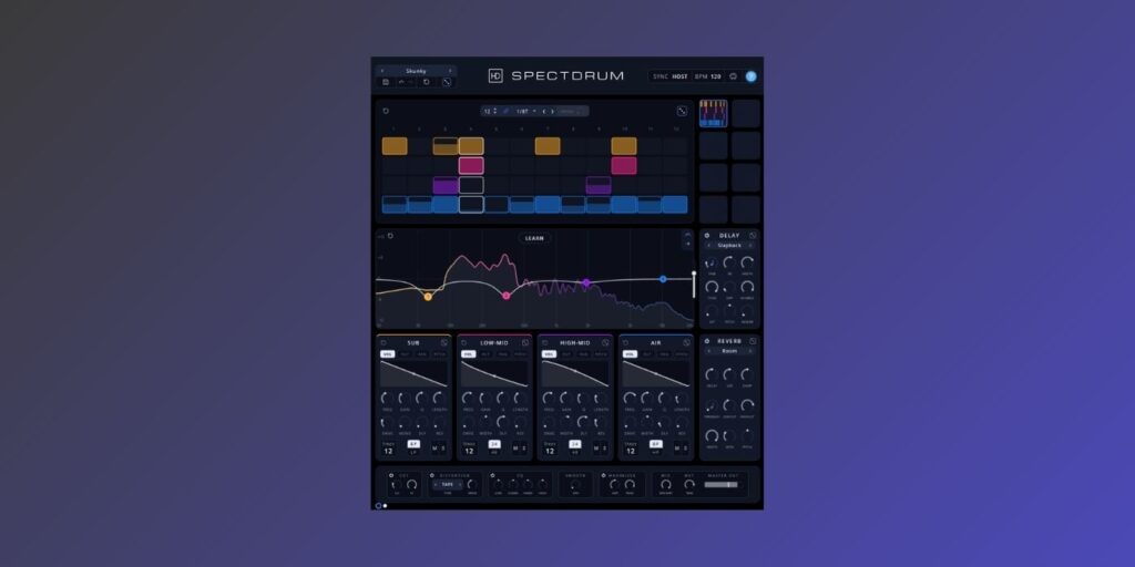 Spectdrum turns any sound into a rhythmic pulse inside your DAW (intro price) Spectdrum