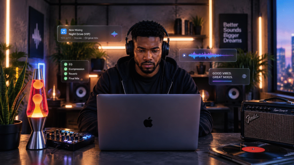 Can I Mix Music Professionally on my Laptop with Headphones?